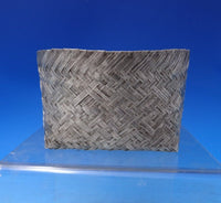 Tane Mexican Sterling Silver Basket Individually Woven Pieces 2.7 ozt. (#7179)