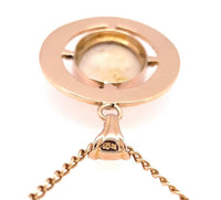 10k Gold Victorian Gold Vein Quartz Pendant w/ Flowers (#J5640)