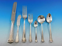 Dauphine by Wallace Sterling Silver Flatware Set 12 Service 101 pc Dinner A mono