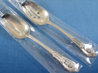 Rose Point by Wallace Sterling Silver Flatware Set Service 32 Pieces Brand New