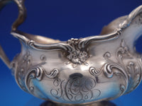 Gorham Sterling Silver Gravy Boat A1030 with Flowers Date Mark 1899 Old (#6935)
