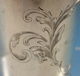 Tifft & Whiting Coin Silver Baby Cup with Engraved Scrollwork (#2167)