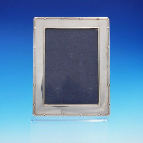 Reed and Ribbon by Carrs Sterling Silver Picture Frame 5 1/8" x 6 1/2" (#3217)