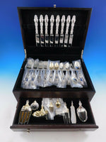 Lily by Whiting Sterling Silver Flatware Set for 8 Dinner Service 72 Pcs