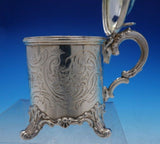 John Evans English Sterling Silver Mustard Pot w/Lid and Handle c.1846 (#3869)