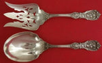 Francis I by Reed and Barton Old Sterling Salad Serving Set AS w/ Extra Piercing