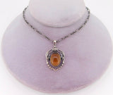 Georg Jensen Sterling 2014 Smoky Quartz Pendant (#J3907)