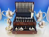 Royal Danish by International Sterling Silver Flatware Dn Set for 12 + Tea Set