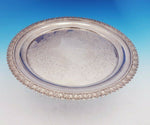 John Belknap Jones Coin Silver Salver Tray Boston Leaf Acanthus Border #3542