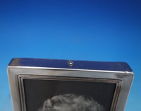 Lunt Sterling Silver Picture Frame with Blue Velvet (Broken Glass) #1186 (#6885)