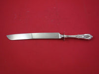 Rose Point by Wallace Sterling Silver Wedding Cake Knife HH WS w/ guard 12"