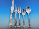 English King by Tiffany & Co. Sterling Silver Flatware Set Service 62 Pcs Dinner