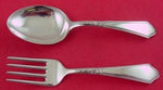 Chateau by Lunt Sterling Silver Baby Set 2-Piece 4 1/4" Child's Antique Flatware