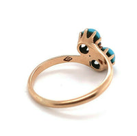 10k Yellow Gold Victorian Turquoise Ring (#J5558)