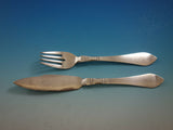 Continental by Georg Jensen Sterling Silver Flatware Ind. Fish Set Service 16 Pc