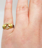 Charriol 18k Yellow and Steel Genuine Natural Diamond Ring (#J3230)