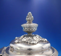 John Wesley Forbes Coin Silver Tea Pot Figural Lion Spout Lion Paw Feet (#3987)