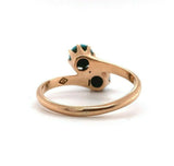 10k Yellow Gold Victorian Turquoise Ring (#J5558)