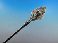 Bird on Nest by Whiting Sterling Silver Berry Spoon Gold Washed Fluted 10 1/4"