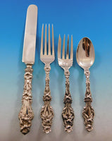 Lily by Whiting Sterling Silver Flatware Set 12 Service 90 pcs Antique Vintage