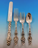 Lily by Whiting Sterling Silver Flatware Set 12 Service 90 pcs Antique Vintage