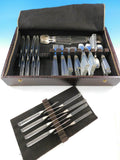 Porter Blanchard Sterling Silver & Lucite Flatware Set Service 60 Pieces Modern