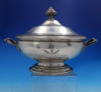 Cartier English Georgian Sterling Silver Vegetable Bowl Covered w/ Base (#4060)