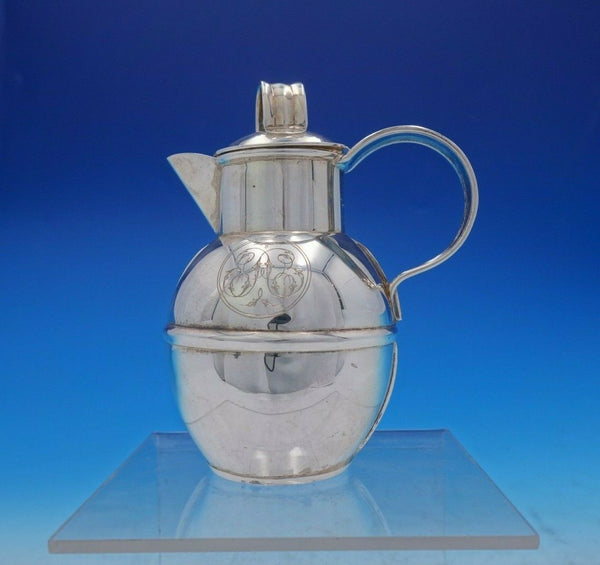 MG Mexican Sterling Silver Cream Pitcher / Oil Cruet with Cover 4 1/4" (#3847)