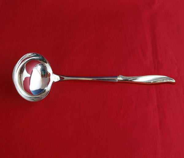 Pine Spray by International Sterling Silver Soup Ladle HHWS  Custom Made 10 1/2"