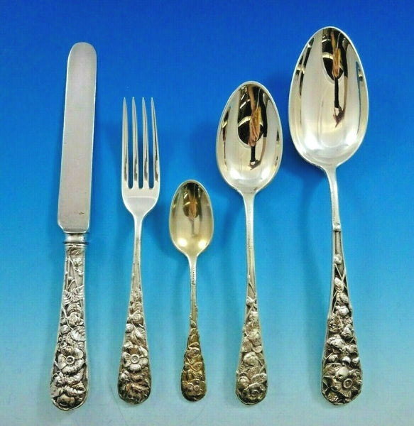 Eglantine by Gorham Sterling Silver Flatware Set Service 59 Pieces Multi-motif