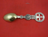 Christmas Spoon by A. Michelsen Danish Sterling Silver Teaspoon 1920 Vermeil