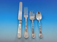 Dauphin by Durgin Gorham Sterling Silver Flatware Set 12 Service 92 pcs Floral