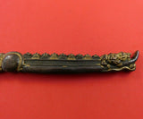 Kozuka by Unknown Mixed Metals Knife with Ship Japanese Motif HH WS 8"
