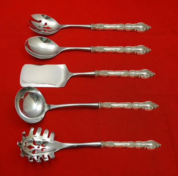 Meadow Rose by Wallace Sterling Silver Hostess Set 5pc HHWS  Custom Made