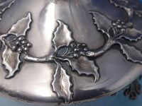 John Parkes English Sterling Silver Cruet Stand Birmingham 1836 Holly (#6494)