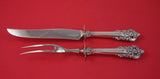 Grande Baroque by Wallace Sterling Silver Steak Carving Set HHWS 2pc