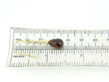 14k Yellow Gold Briolette Genuine Natural Garnet and Diamond Earrings (#J4479)