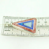 Kaufmann Sterling Silver Genuine Natural Rhodochrosite Intarsia Pendant (#J5086)
