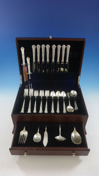 Stately by State House Sterling Silver Flatware Set For 8 Service 47 Pieces