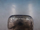 Portuguese .916 Sterling Silver Box Hinged Lid Hand Engraved GW Interior (#6716)