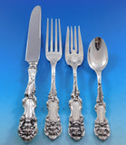 Lion by Frank Smith Sterling Silver Flatware Set Service 24 pieces Rare