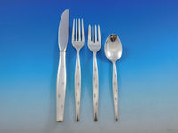 Stardust by Gorham Sterling Silver Flatware Set Service Mid Century Modern 35pcs