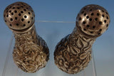 Repousse by Unknown Sterling Silver Salt & Pepper Shakers 2pc (#1178)