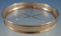 Webster Sterling Silver and Cut Crystal Coaster Set 6pc 2 3/4" x 3" (#2531)