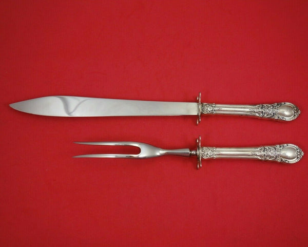 American Victorian by Lunt Sterling Silver Roast Carving Set 2pc HH WS Vintage