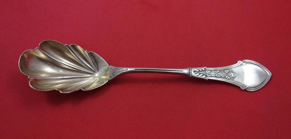 Alameda aka Ivy by Koehler & Ritter Sterling Silver Preserve Spoon GW Shell 7"