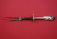 Queen by Mount Vernon / Howard Sterling Silver Roast Carving Fork 11 3/8"