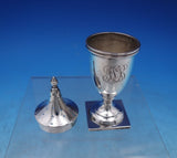 Sterling Silver Salt Pepper Shaker Set 2pc #151 Urn Shape on Square Base (#6874)