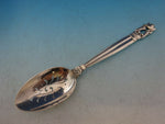 Acorn by Georg Jensen Sterling Silver Loose Tea Straining Spoon Pierced 6 1/4"