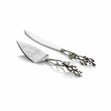 White Orchid by Michael Aram Stainless Serving Set Wedding Cake Set 4 Pc - New